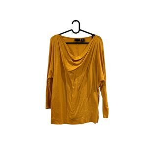 Golden slouch front tee shirt